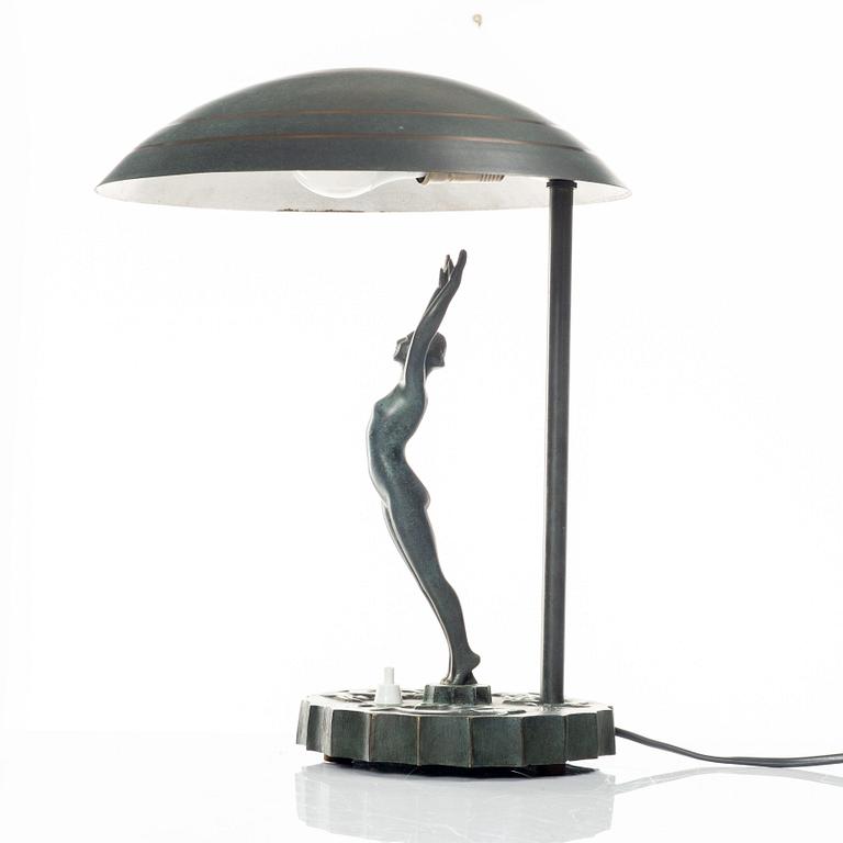 Bordslampa, art deco, 1920/30-tal.