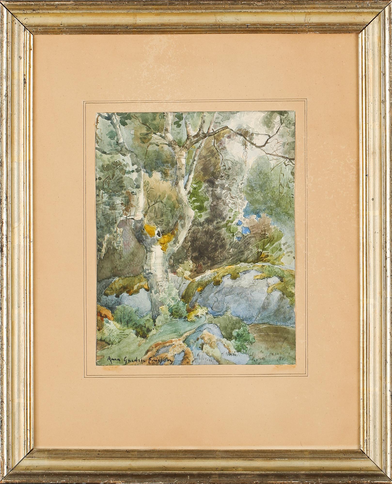 ANNA GARDELL-ERICSON, akvarell, signerad.