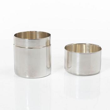 Gunnar Cyrén, A Swedish silver box with lid, company C.G. Hallberg, Stockholm 1957.