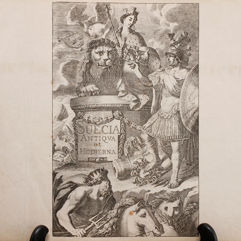 BOK, "Suecia Antiqua et Hodierna", Erik Dahlberg, volym I, omkring sekelskiftet 1900.