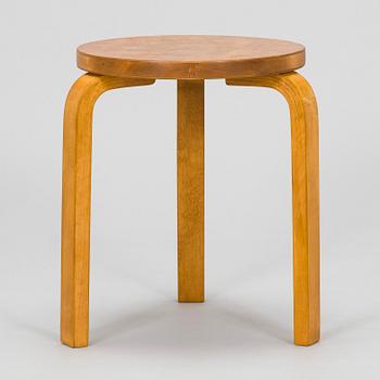 Alvar Aalto, a 1930s '60' stool for O.Y. Huonekalu- ja Rakennustyötehdas A.B.