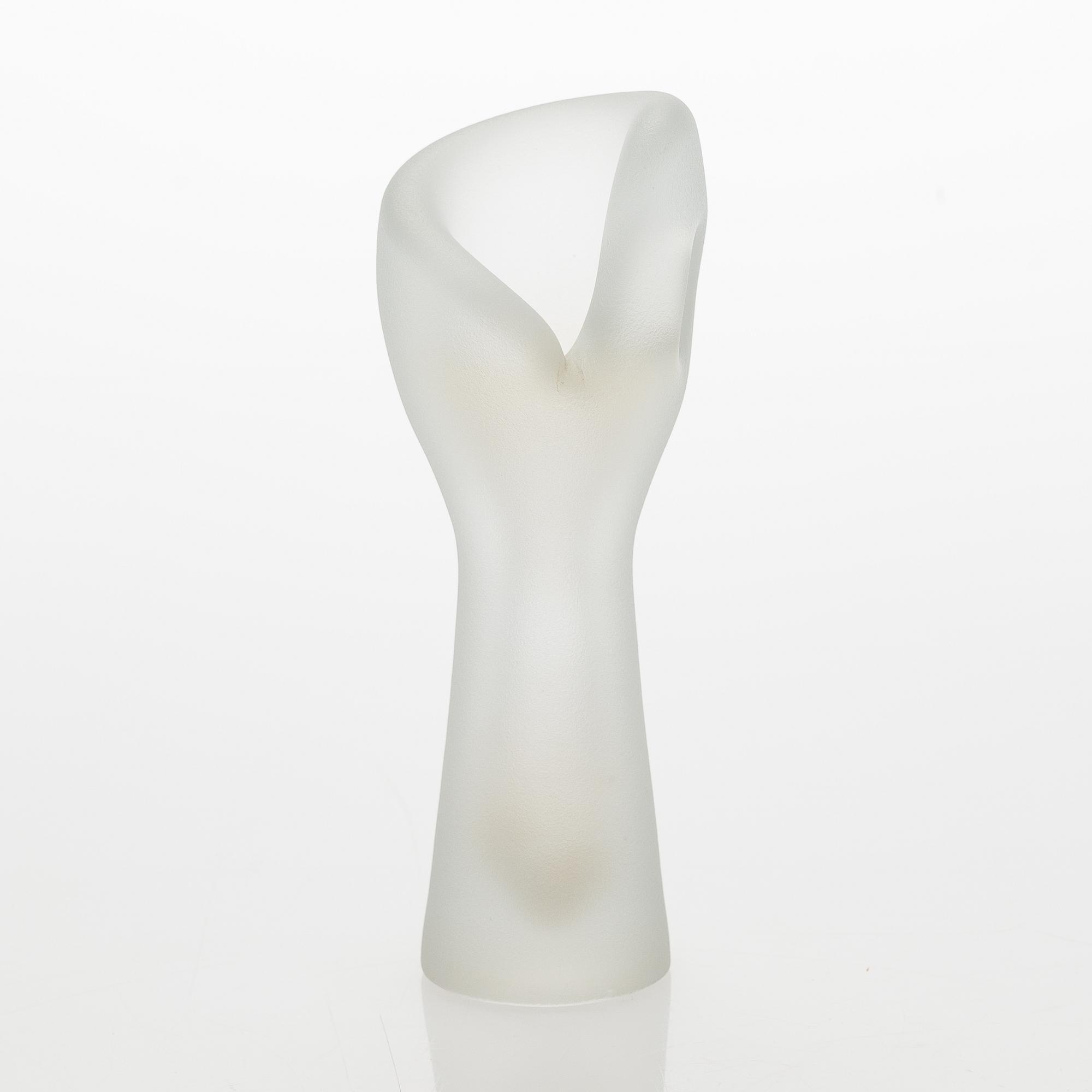 Timo Sarpaneva, maljakko, "Hiidennyrkki", signeerattu Timo Sarpaneva Iittala -55.