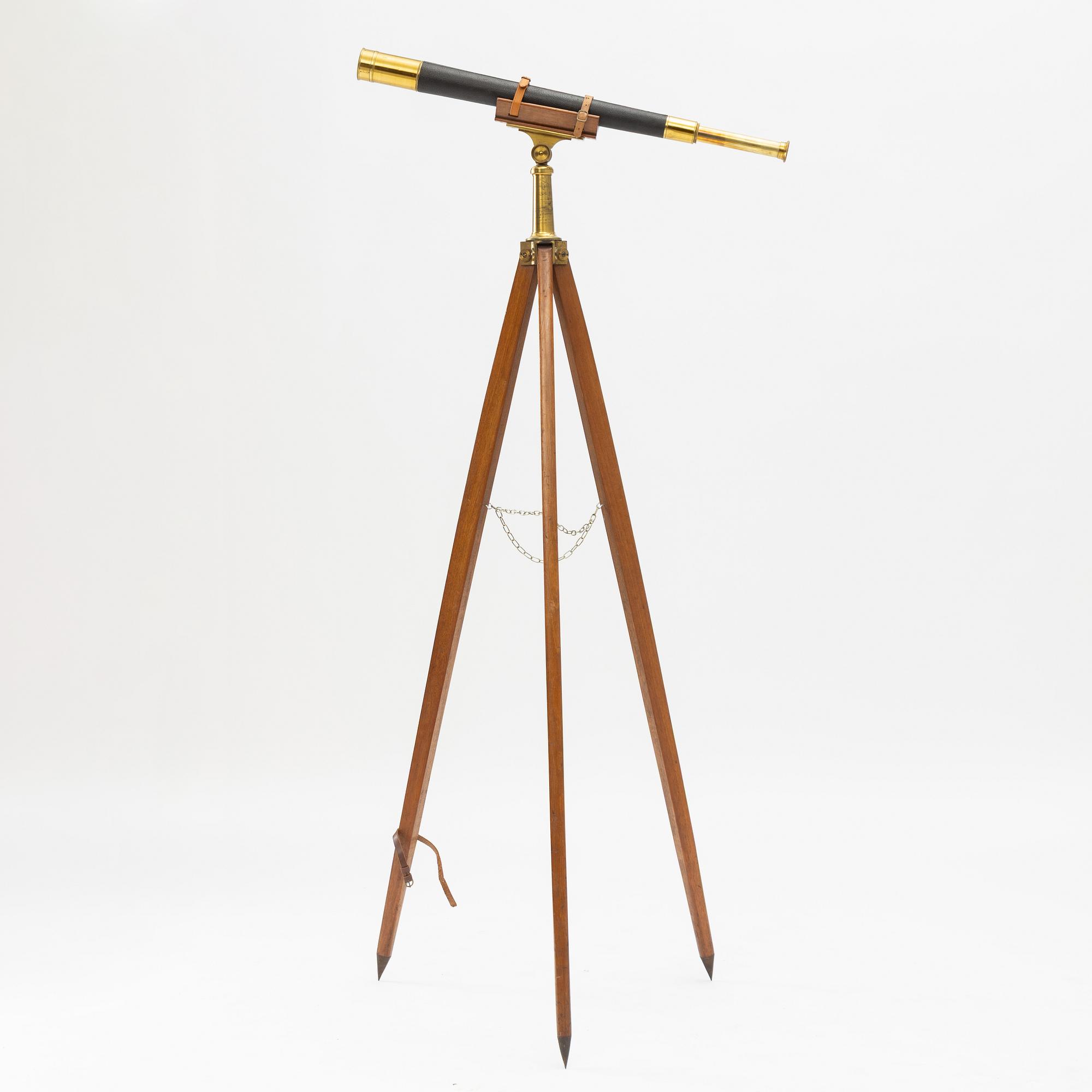 A 20th century telescope on a tripod.