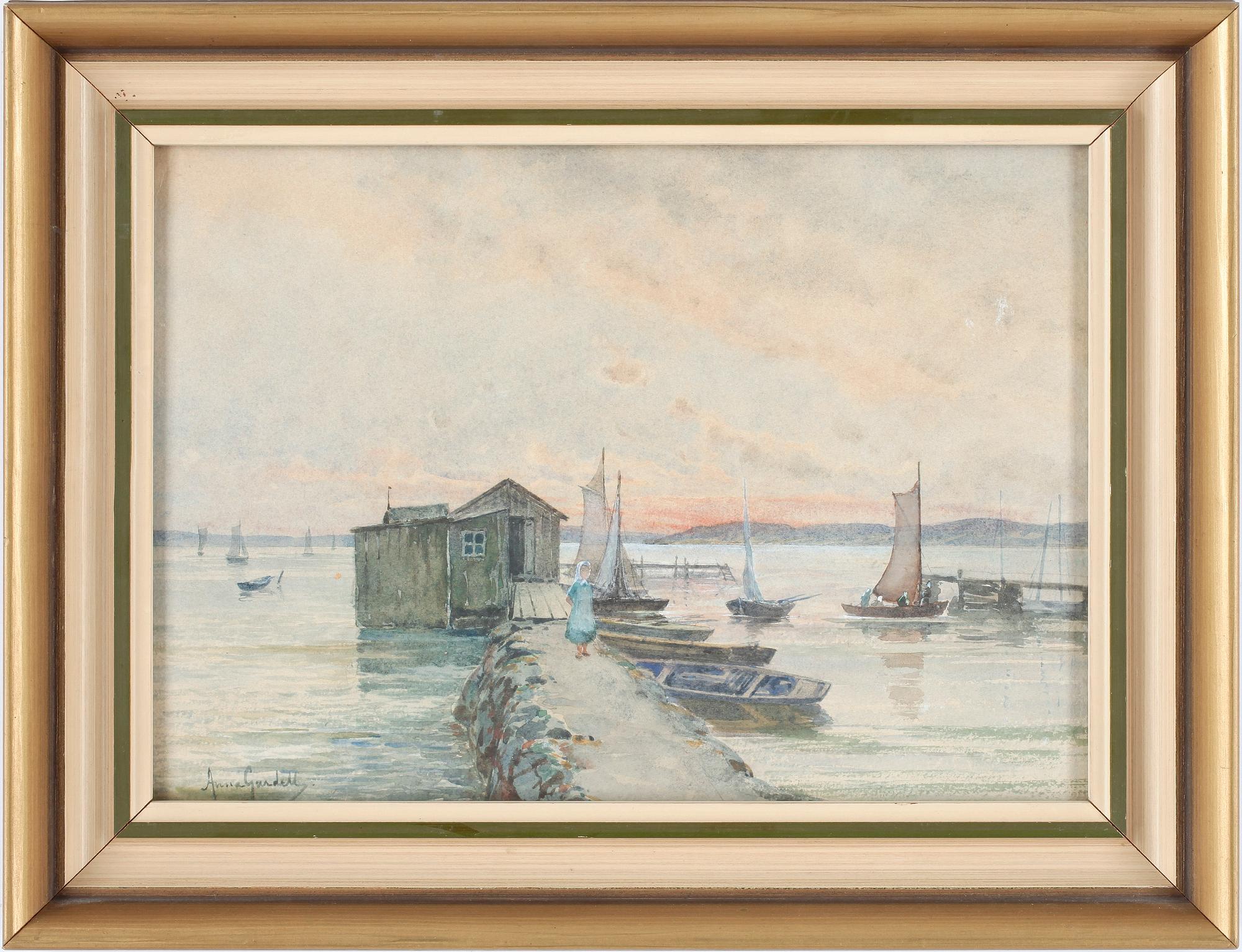 ANNA GARDELL-ERICSON, akvarell, sign.
