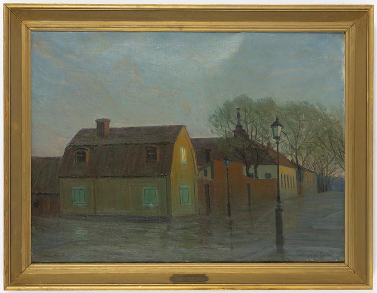 Aron Gerle, "Skymning, Gotlandsgatan".