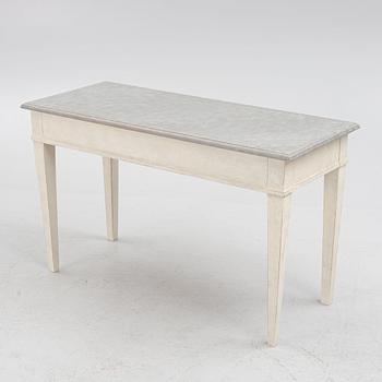 A Gustavian style table, first half of the 20th century.