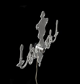 A Ligne Roset 'Louis 5D' wall light by Blandine Dubos.