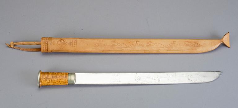 KNIVAR, 3 st, bland annat J Marttiini, Finland, 1900-tal.