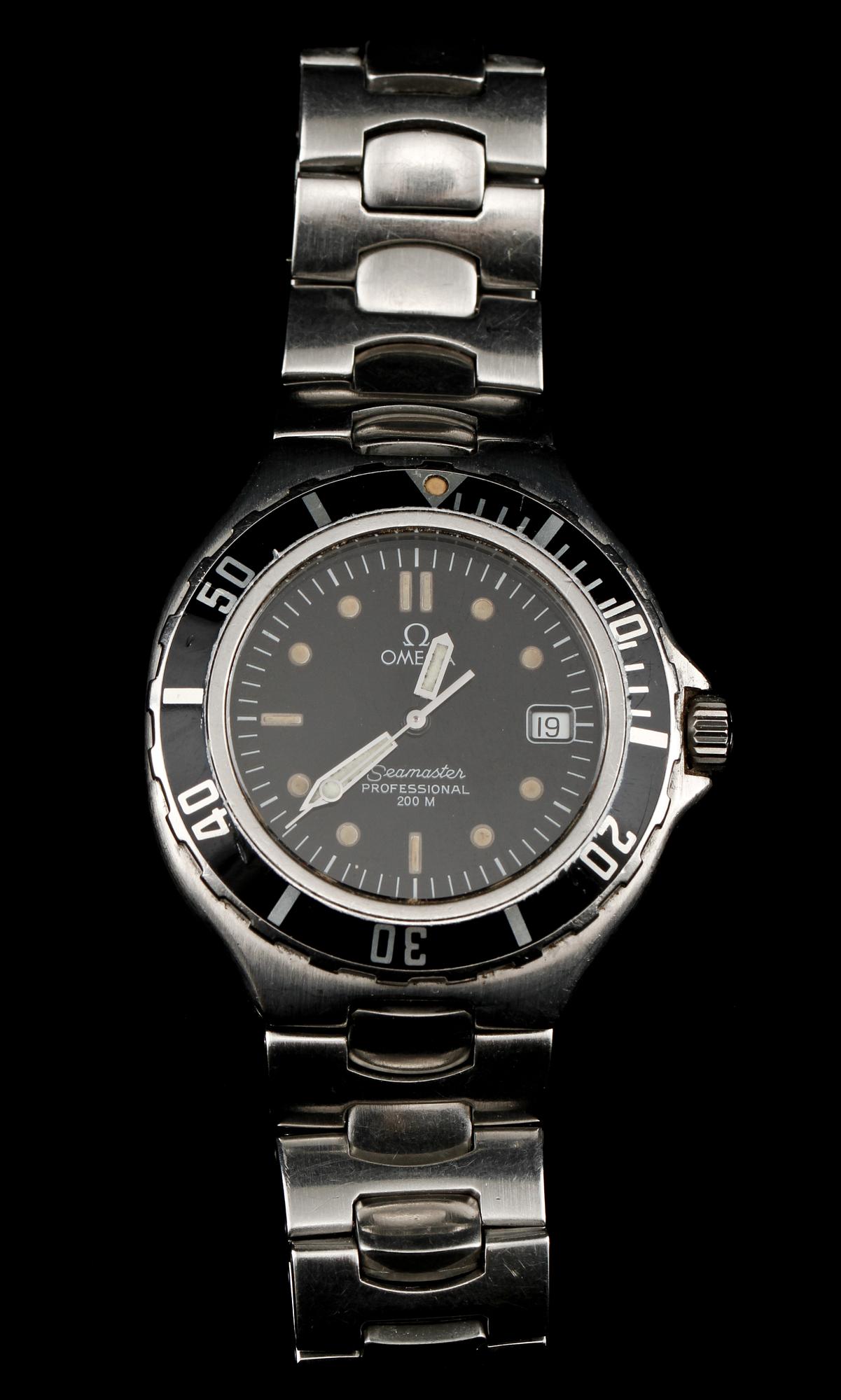 HERRARMBANDSUR, stål, Omega, Seamaster Proefessional, 1900-talets sista kvartal.