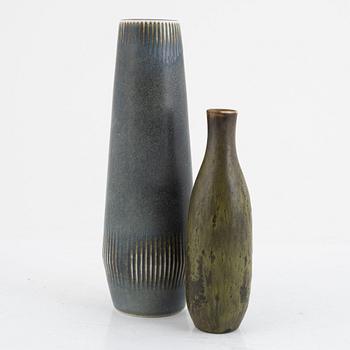 Carl-Harry Stålhane, two vases, Rörstrand, mid-20th century.