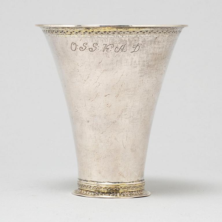 OLOF LIND, bägare, silver Mariestad 1764.