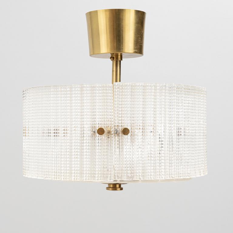 Carl Fagerlund, a ceiling lamp, Orrefors, 1970's/70's.