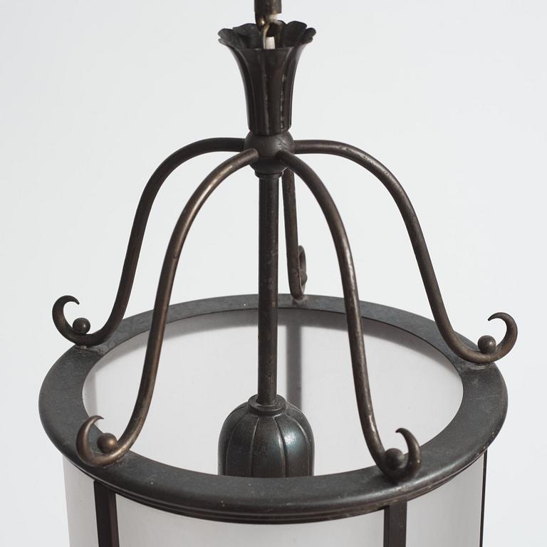 Harald Notini, a pair of ceiling lamps model "6051", Arvid Böhlmarks Lampfabrik, Stockholm, 1920s-30s.