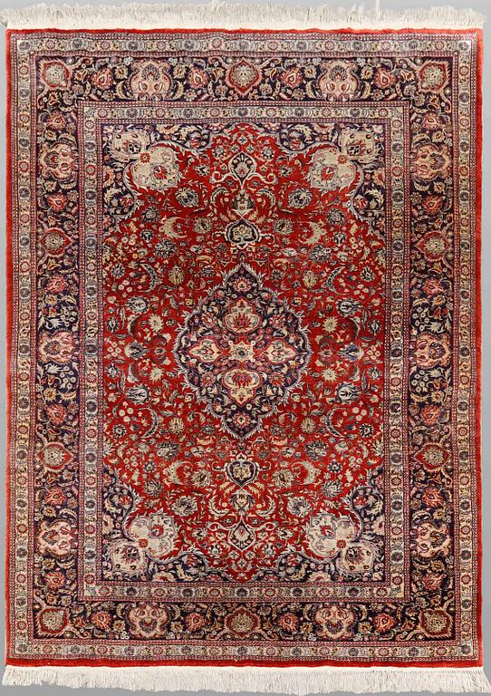 Rug, oriental, silk, approx. 189 x 127 cm.