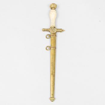 A Swedish officer's dagger, early 19th Century.