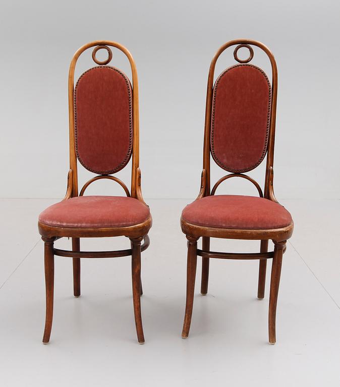 STOLAR, 1 par, Thonet, omkring år 1900.