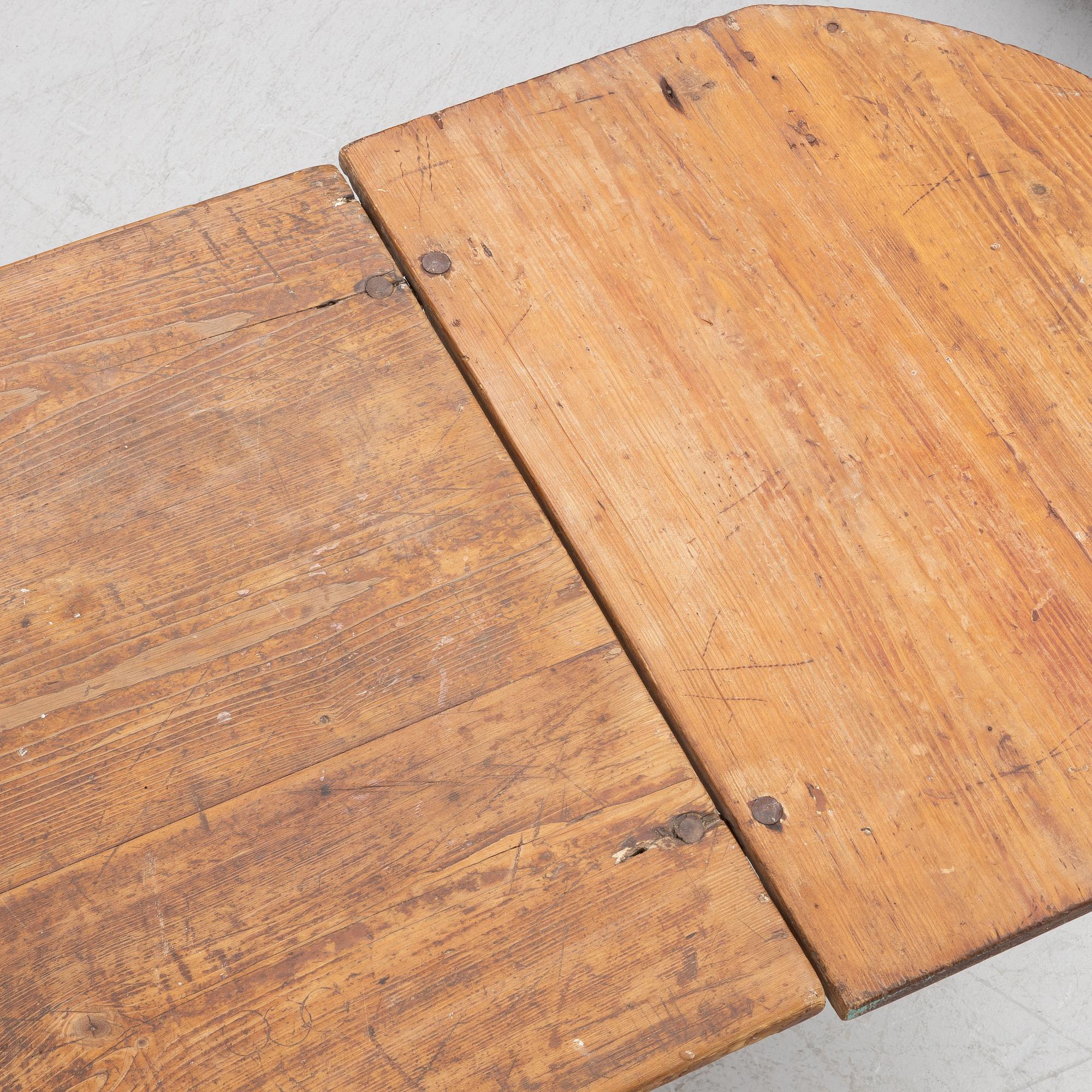 A Swedish Trestle Table, circa 1900.