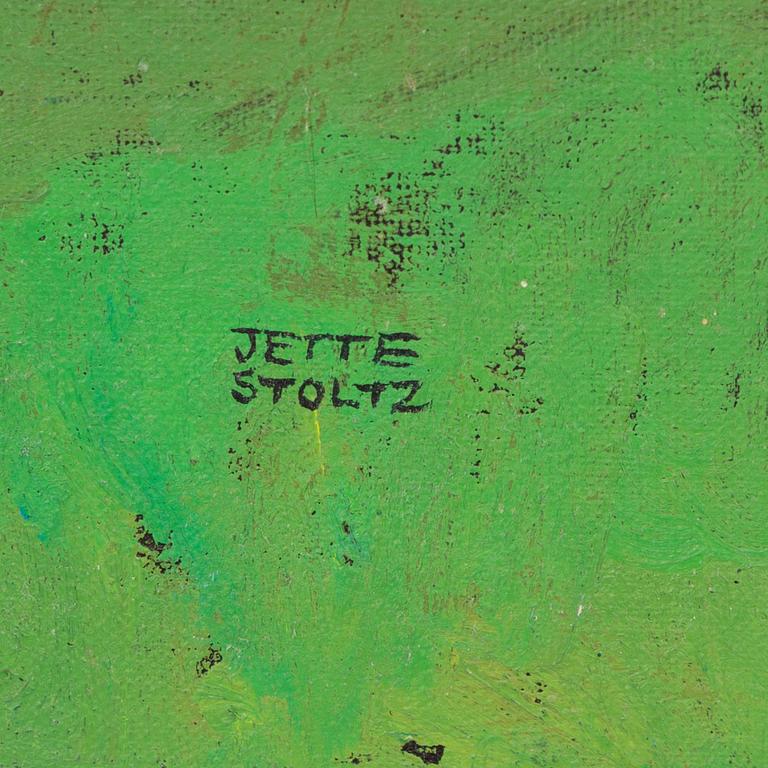 Jette Stoltz, oil on canvas, signed.