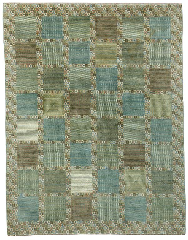 Barbro Nilsson, A CARPET, "Gröningen", knotted pile, ca 285,5 x 217 cm, signed AB MMF BN.