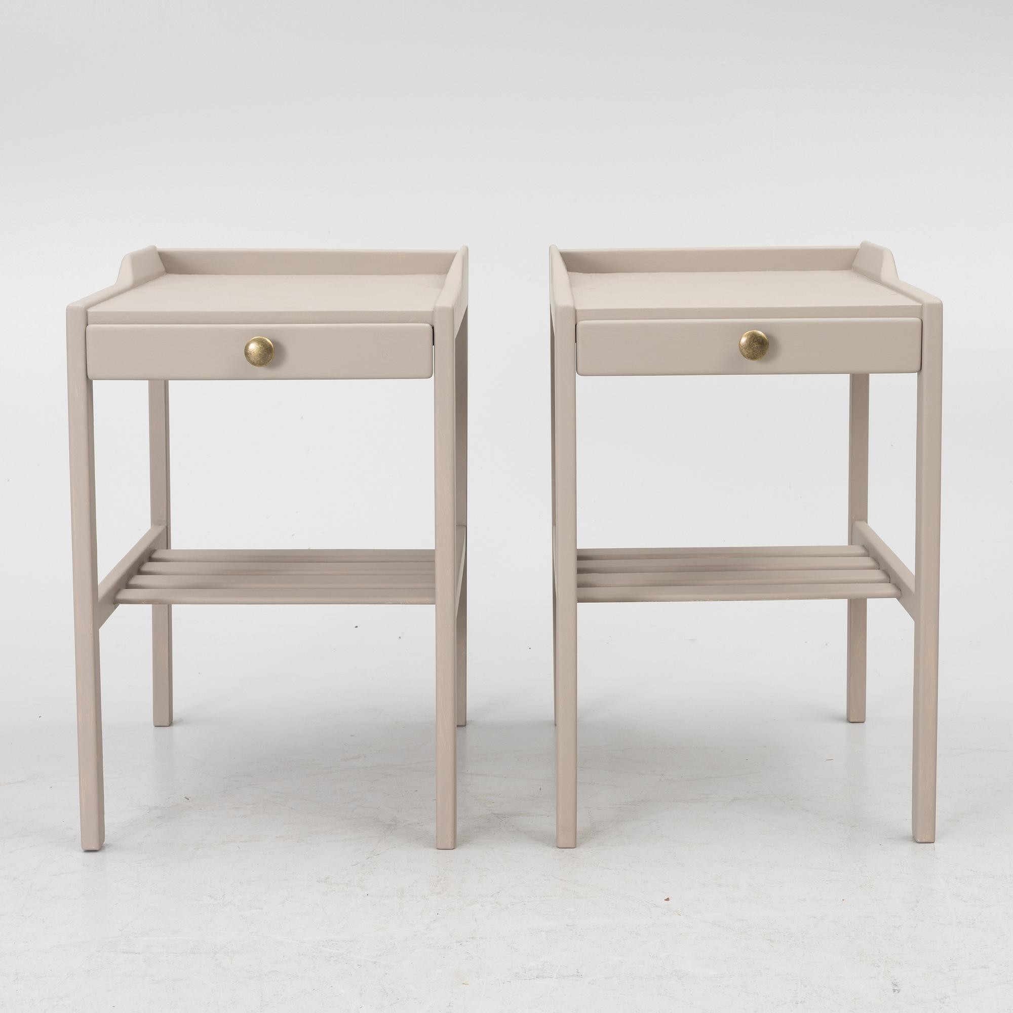 Bertil Fridhagen, sängbord, ett par, Bodafors, 1960-tal.