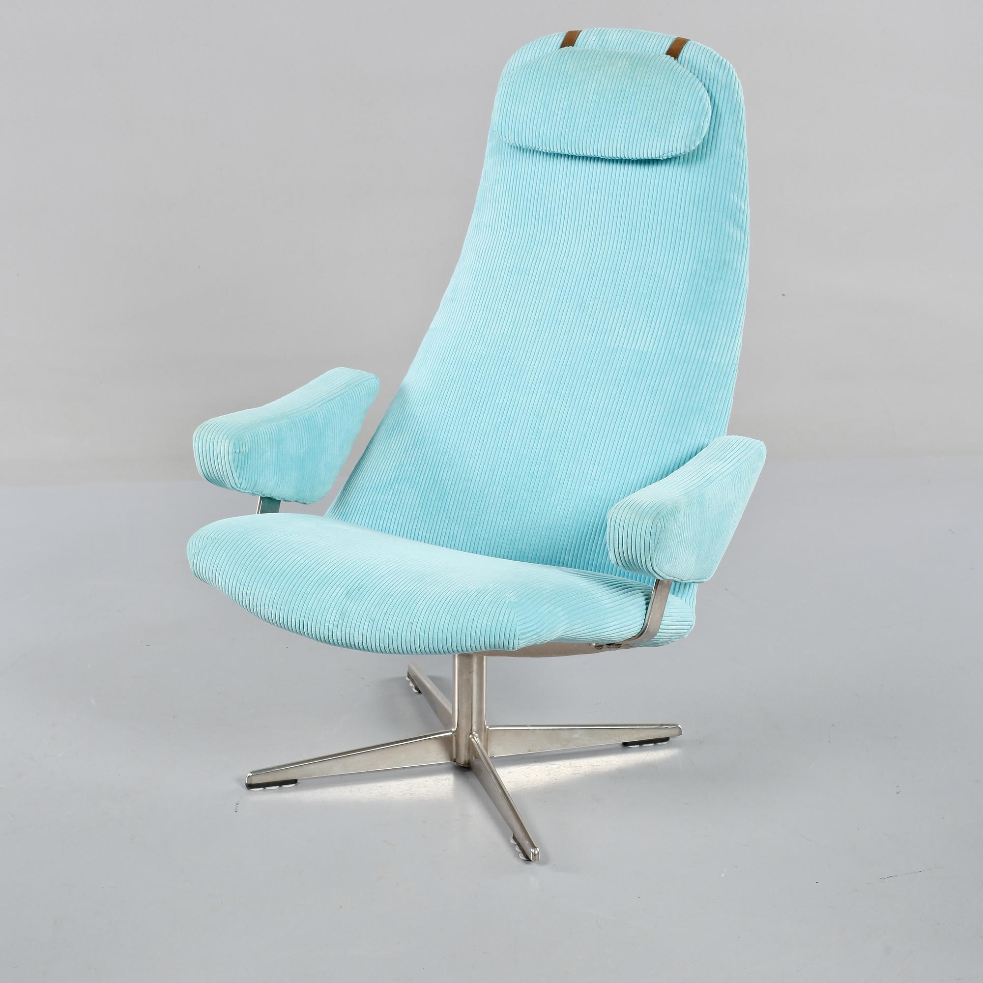 FÅTÖLJ, "Contourette roto", Alf Svensson, Dux, 1960/1970-tal.