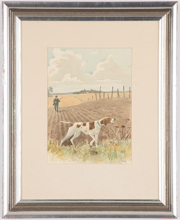 Harald Wiberg, Pointer med jägare.
