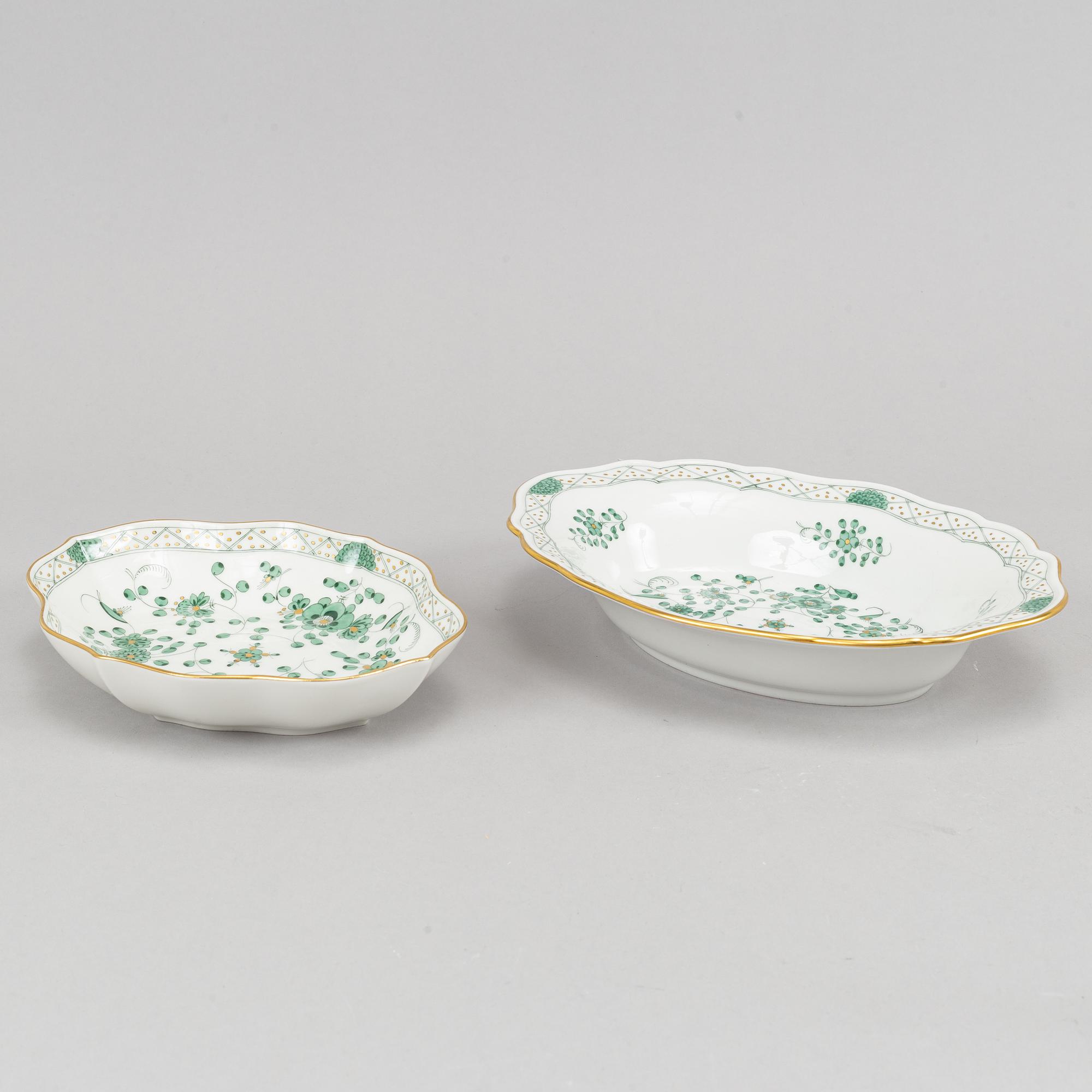 38 pieces, porcelain, Meissen, 1900's.