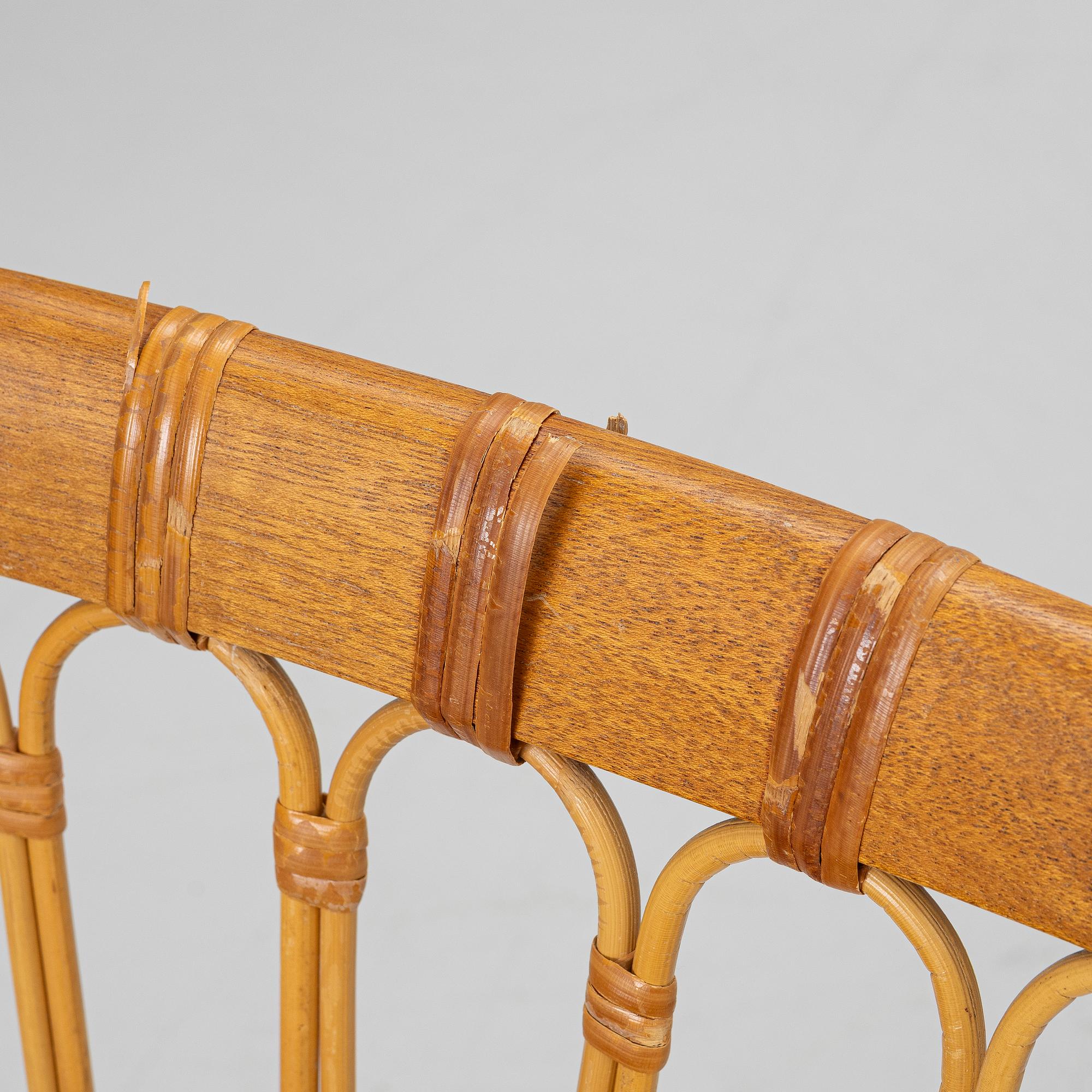 Josef Frank, a set of 8+2 dining chairs, model 1165, Svenskt Tenn, ca 1987.