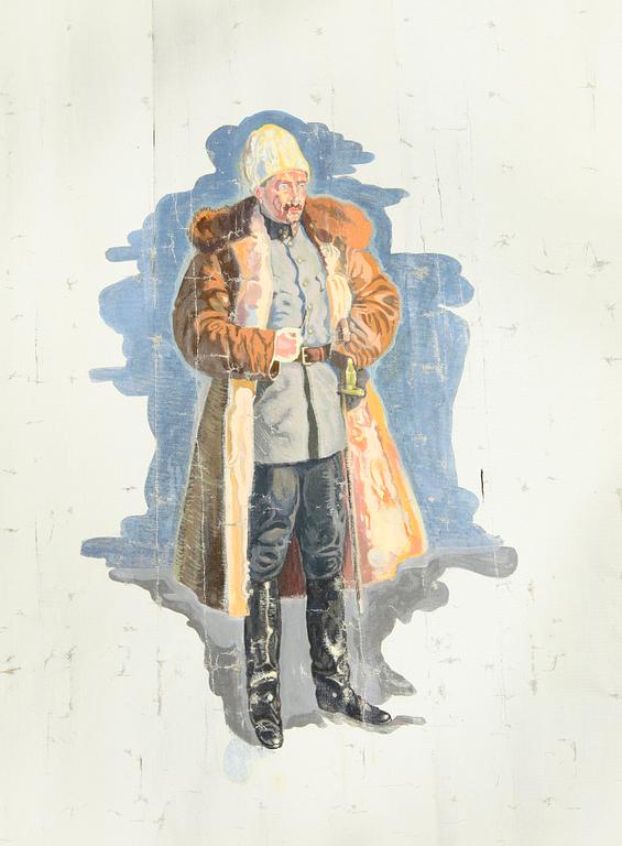 PAUL MYRÉN, 2 st, tillskrivna, olja på duk, osign, cirka 1918.