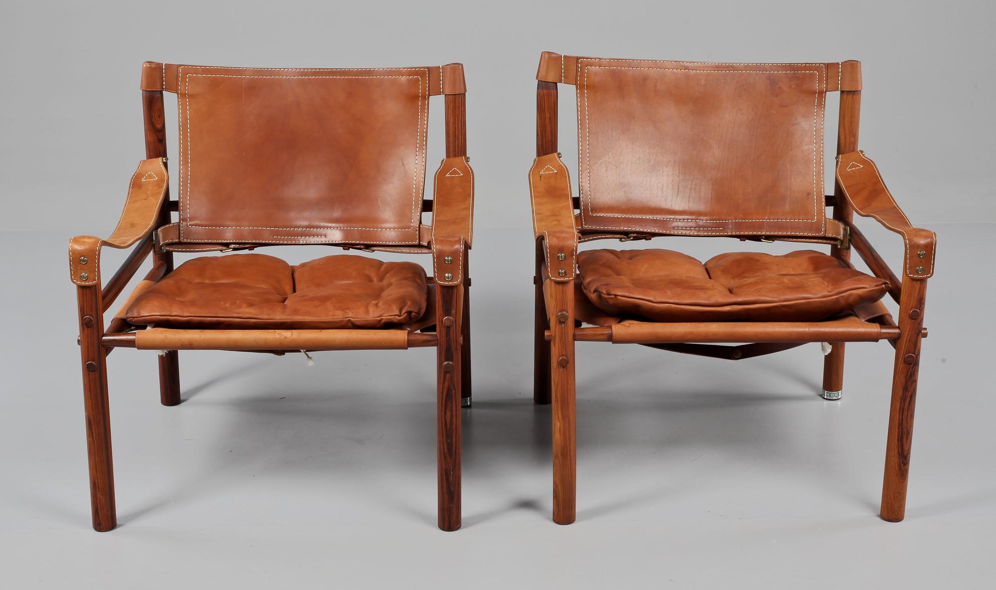 FÅTÖLJER, ett par, "Sirocco", Arne Norell, modellen formgiven 1964.