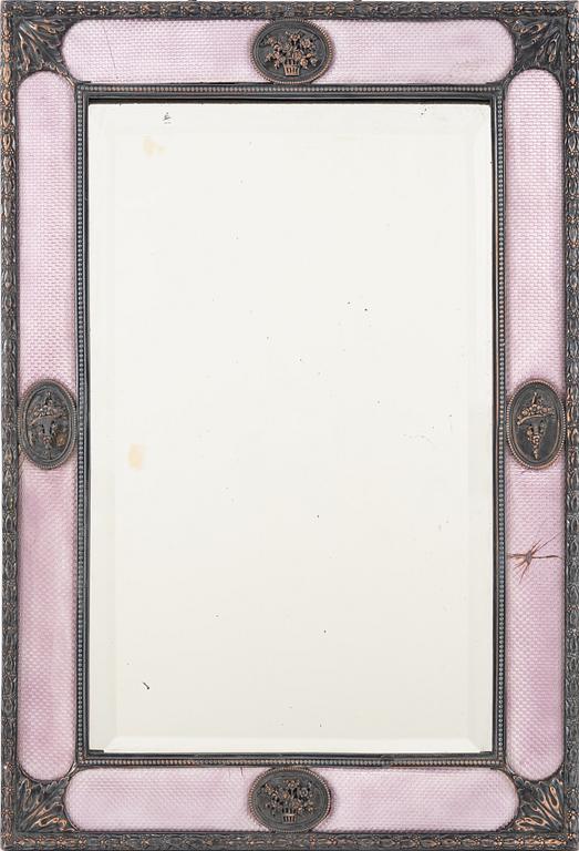 A mirror, around the year 1900.