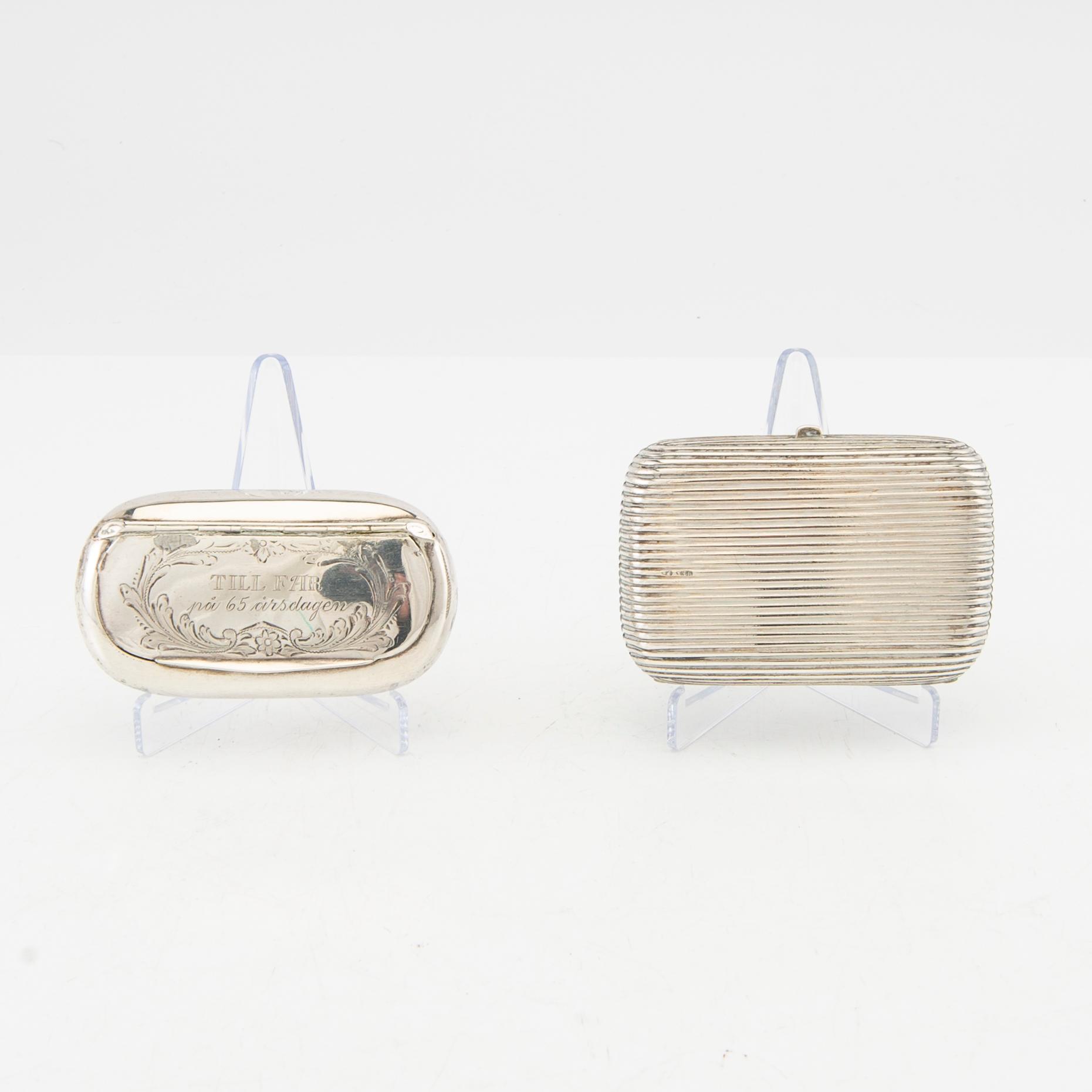 Dosor/etuin 8 st silver 18/1900-tal.