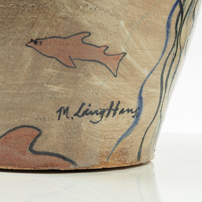 Marie Långhans, golvvas, stengods, egen ateljé 2018.