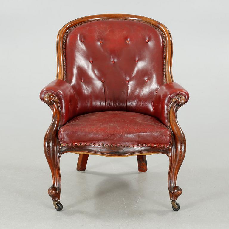 A late 19th century lounge chair.