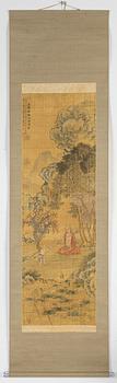 A scroll painting after Gu Jianlong (1660-1685), late 19th Century/early 20th Century.