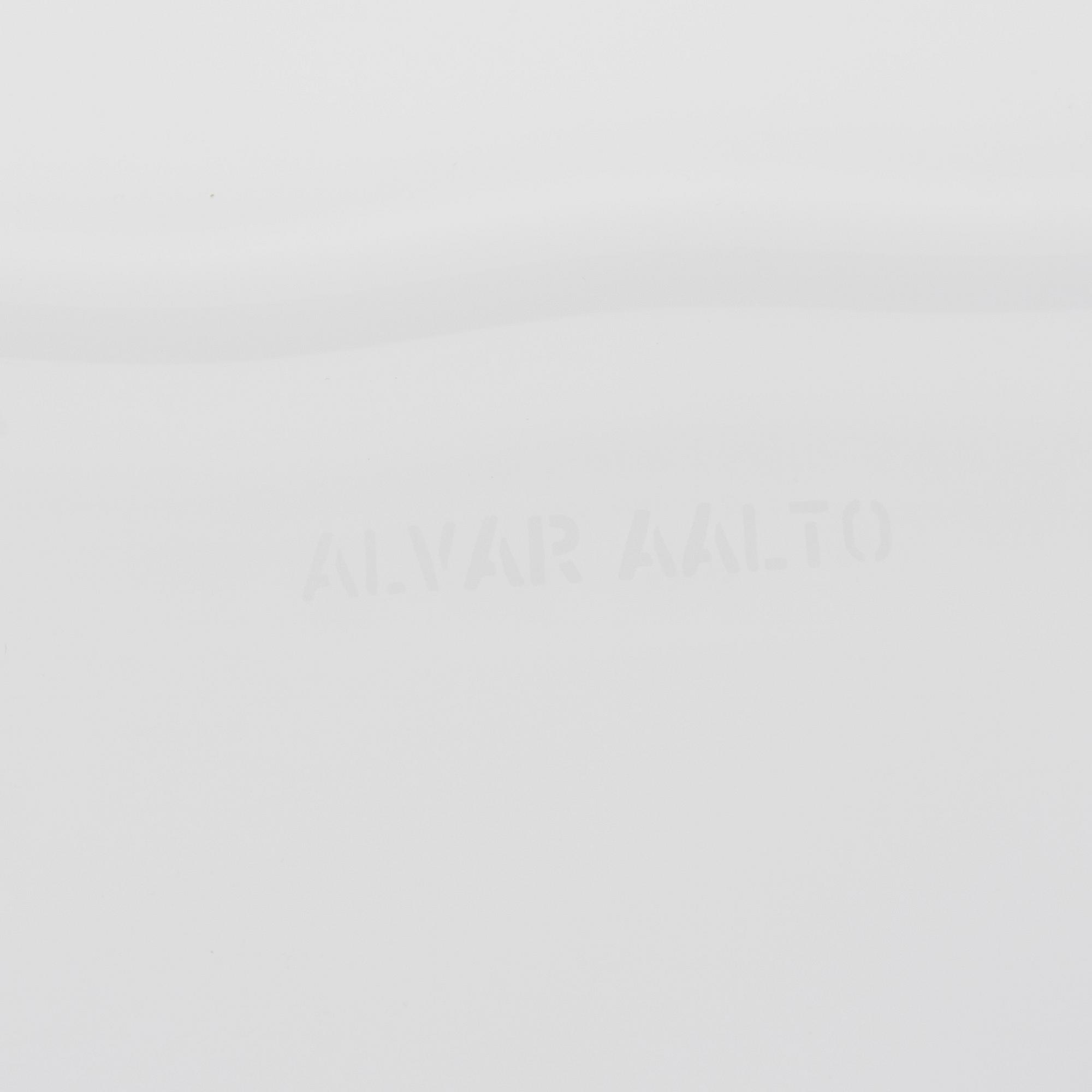 ALVAR AALTO, GLASSKULPTUR, 4 DELAR. Aalto-blomman. Sign. Alvar Aalto. Iittala 1980/90-talet.
