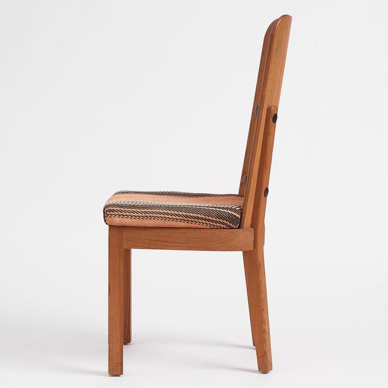 Axel Einar Hjorth, a stained pine 'Lovö' chair, Nordiska Kompaniet, Sweden 1930s.