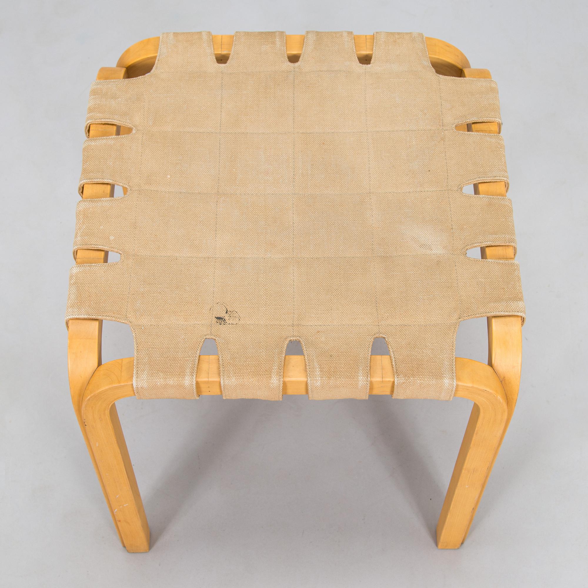 Alvar Aalto, A 1960s stool, model Y61, Artek, Finland.