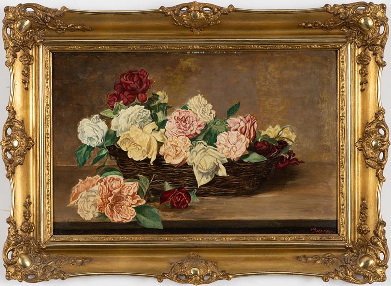 Okänd konstnär, 18/1900-tal, Blomsterstilleben.