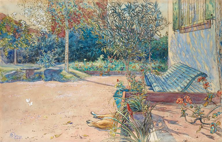 Carl Larsson, "Min gårdsplan".