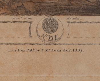 FÄRGLITOGRAFI, efter Capt. Tho'. Wiliamson, London. Pub. by T.Mc Lean Jan. 1819.