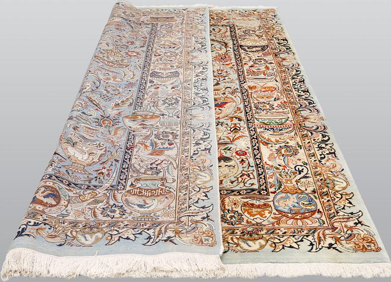 Matta, Figural Kashmar, ca 292 x 195 cm.