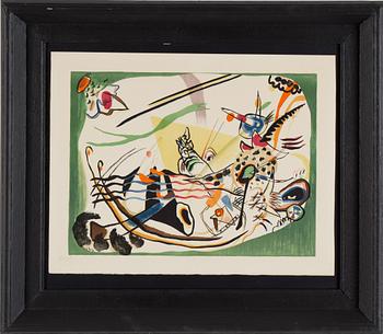 WASSILY KANDINSKY, efter, färglitografi, signerad i stenen CK och daterad -19, Numerad 224/300,