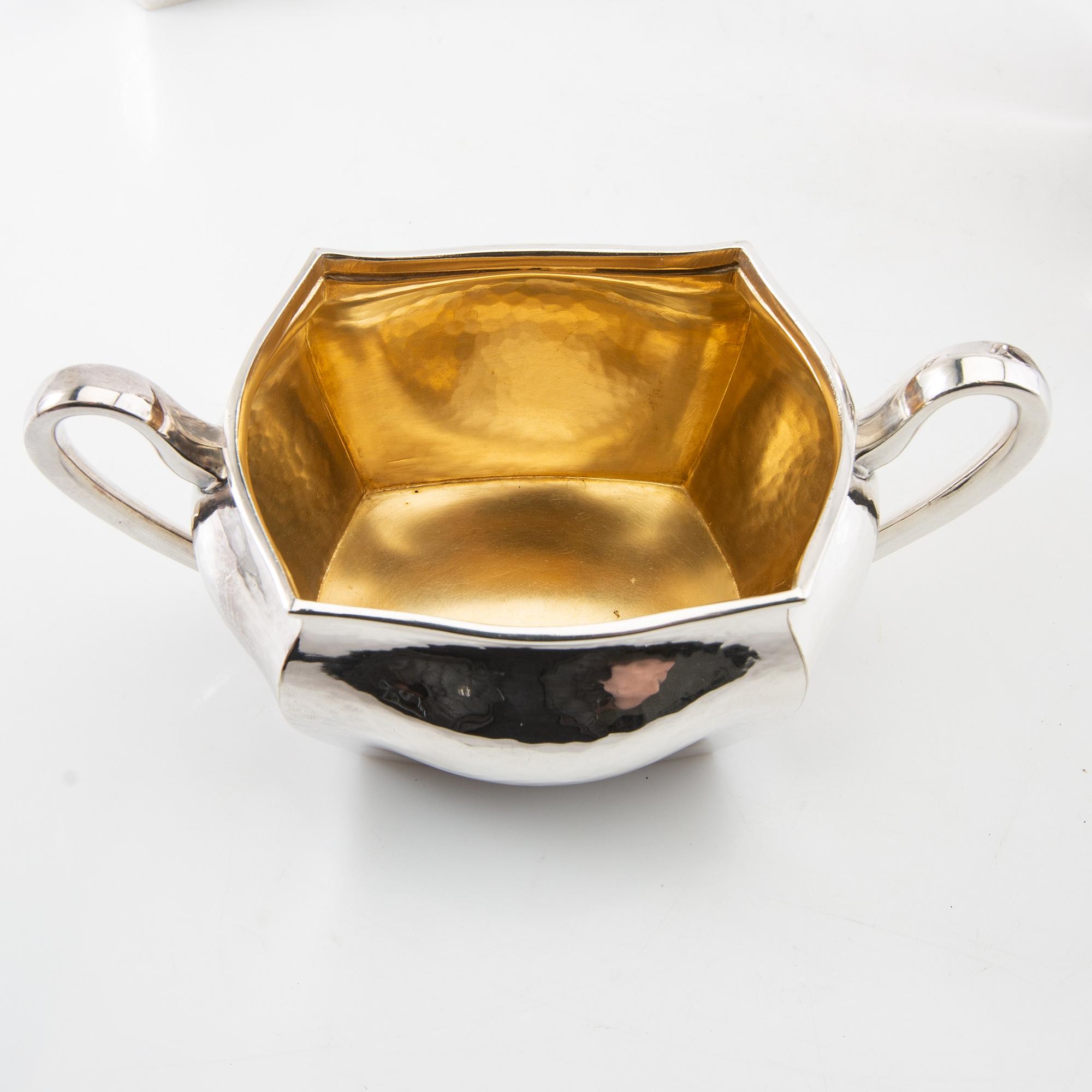 Coffee service 3 dl 1920s silver plate.