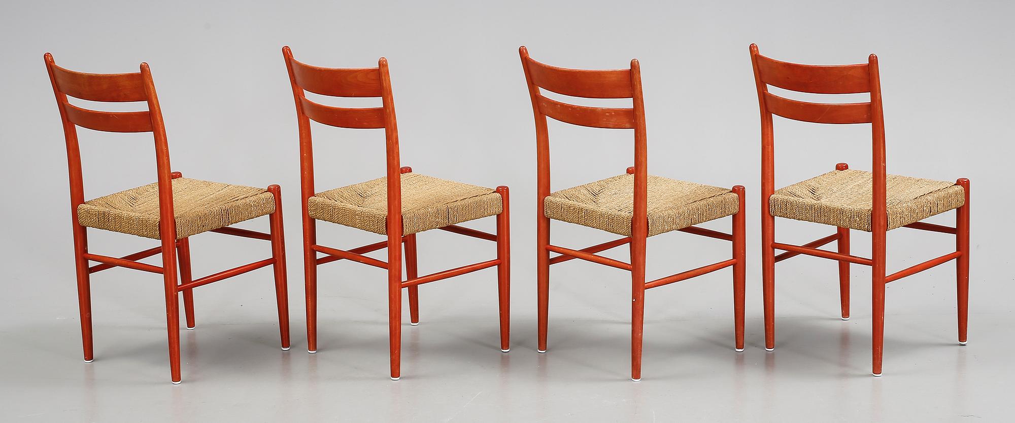 STOLAR, 4 st, design Yngve Ekström, 1900-talets andra hälft.