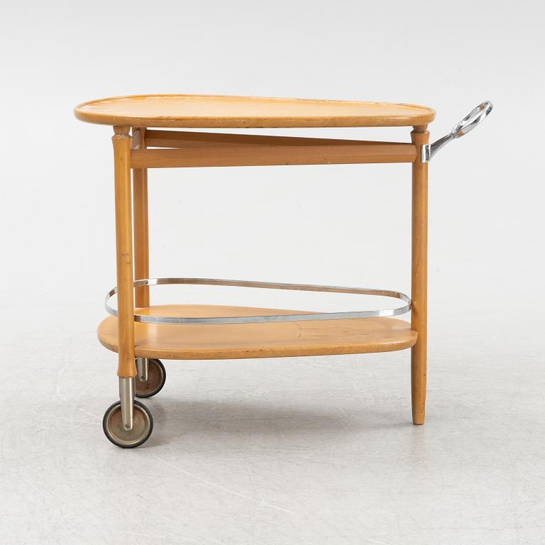 Axel Larsson, a serving trolley, model "1303", Svenska Möbelfabrikerna Bodafors, mid 20th Century.