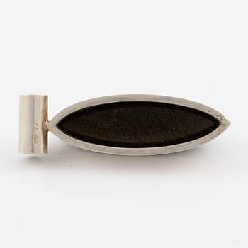 Pendant silver with cat's eye, Switzerland.