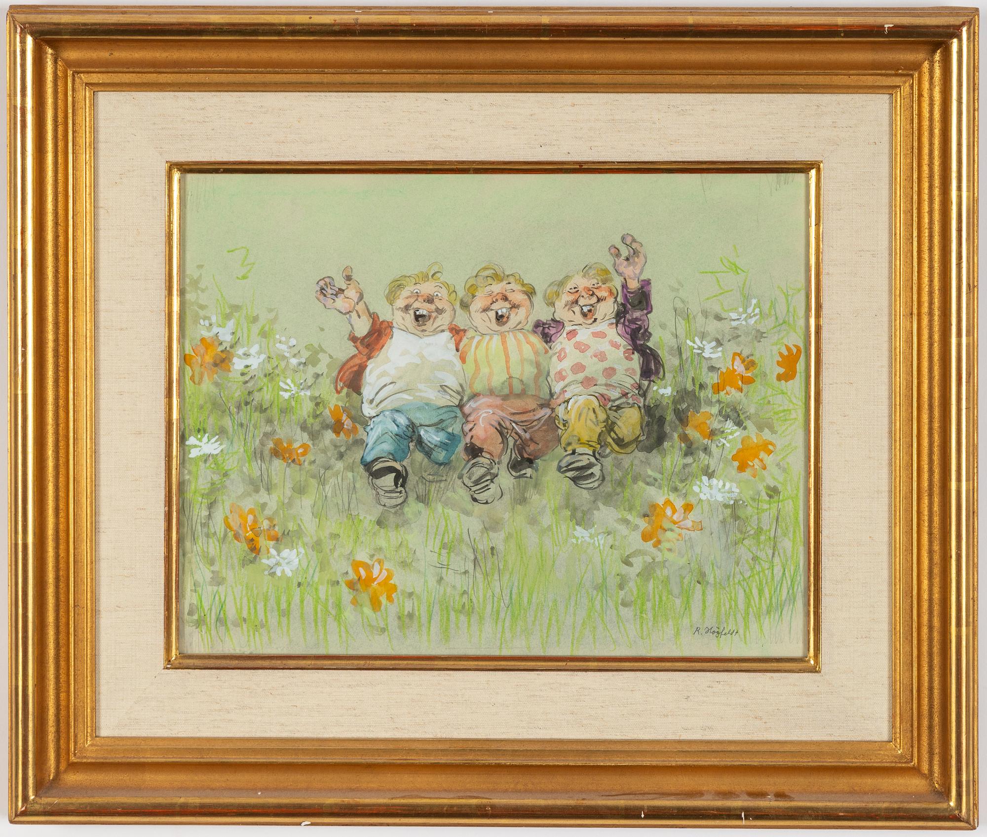 Robert Högfeldt, "Ett glatt sällskap på sommaräng".