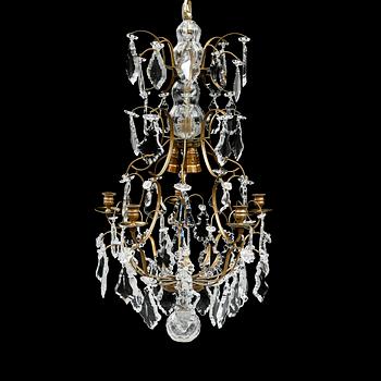 LJUSKRONA, barockstil, 1900-/2000-tal. Höjd 75 cm.