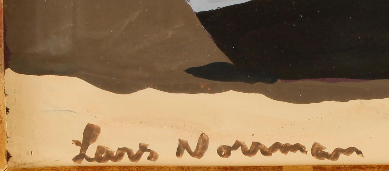 LARS NORRMAN, gouache, sign.